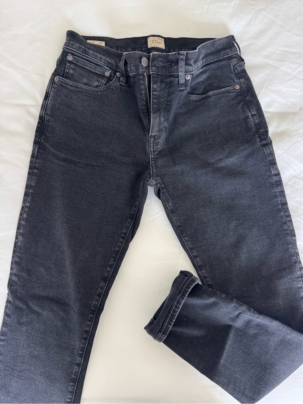 J. Crew Slim Straight Black Jeans